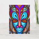 Search for african tribal cards Colourful