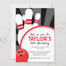 Search for bowling pins birthday invitations Adult