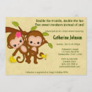 Search for twin monkey baby shower invitations Tropical