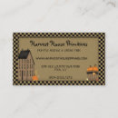 Search for harvest business cards Fall