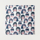 Search for abstract woman face art Illustration