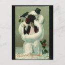 Search for vintage lady christmas cards Snowman