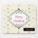 Search for winter snowflake mousepads Whimsical