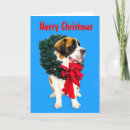 Search for st bernard christmas cards Wreath