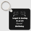 Search for birthday 21 key rings Elegant