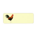 Search for rooster return address labels Colourful
