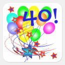 Search for age 40 stickers Forty