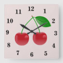 Search for red kitchen clocks Cherries