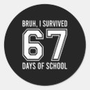 Search for funny i survived stickers School