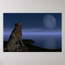 Search for wolf and moon posters Fullmoon