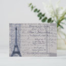Search for parisian bridal shower invitations Blue