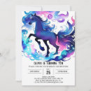 Search for pony unicorn invitations Watercolor