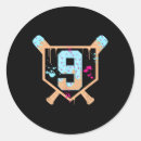 Search for number nine stickers Birthday