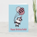 Search for panda bear birthday cards Pink