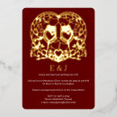 Search for wine glass wedding invitations Gold