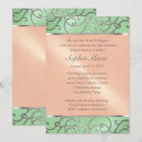 Search for peach and mint invitations Green
