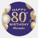Search for 80th party stickers Happy birthday