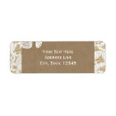 Search for burlap and lace return address labels Western