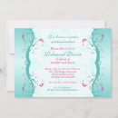 Search for turquoise rehearsal dinner invitations Floral