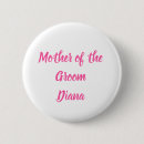 Search for mother of the groom badges Typography