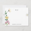 Search for wildflower wedding note cards Watercolor