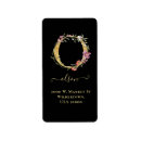 Search for monogram o return address labels Watercolor