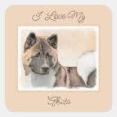 Search for japanese dog stickers Akita