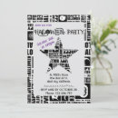 Search for typography halloween invitations Black
