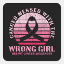 Search for warrior girl stickers Breast cancer awareness