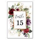 Search for gold and red table cards Chic