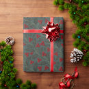 Search for holly wrapping paper Red berries