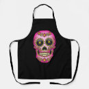 Search for mexican sugar skull aprons Floral