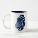 Search for blue seashells mugs Blue and white
