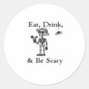 Search for eat drink and be scary stickers Skeleton