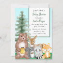 Search for raccoon baby shower invitations Woodland creatures