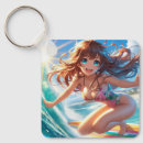 Search for anime girls key rings Cute