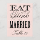 Search for table numbers postcards White