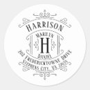 Search for vintage address stickers Classic