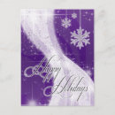 Search for deep purple postcards Snowflakes