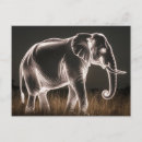 Search for elephant silhouette postcards Safari