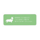 Search for pembroke corgi return address labels Welsh