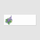 Search for the violet name tags Purple