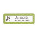 Search for monkey return address labels Cute