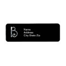 Search for initial b return address labels Monogrammed