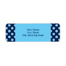 Search for bright blue return address labels Fun