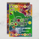 Search for psychedelic birthday invitations Hippie