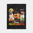 Search for happy halloween blankets Santa
