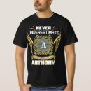 Search for anthony tshirts Never underestimate