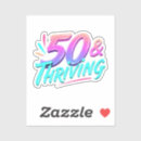 Search for 50th birthday stickers 50 years old