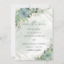 Search for succulent save the dates Greenery